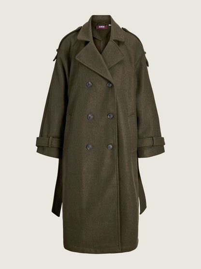 JJXX - Esma Trenchcoat - Dark Green Melange