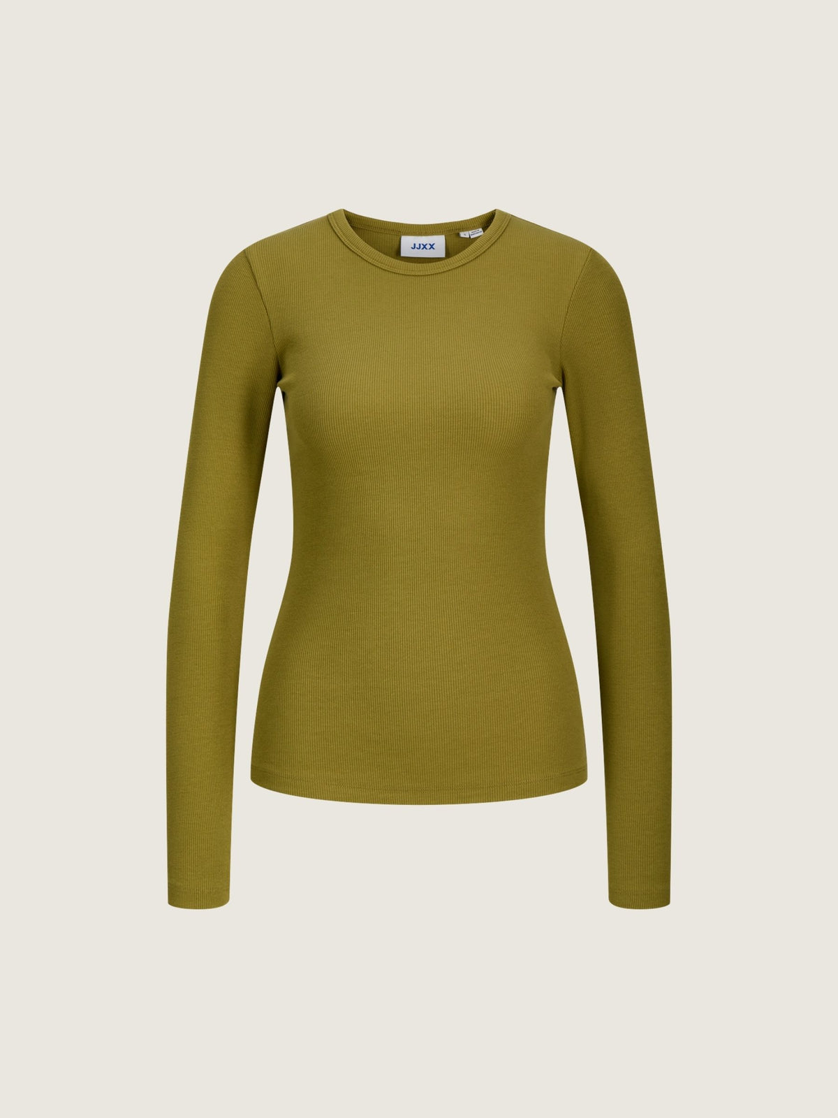 JJXX - Freya Rib Longsleeve T-Shirt - Green Moss
