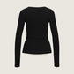 JJXX - Freya Rib Longsleeve V-neck T-Shirt - 