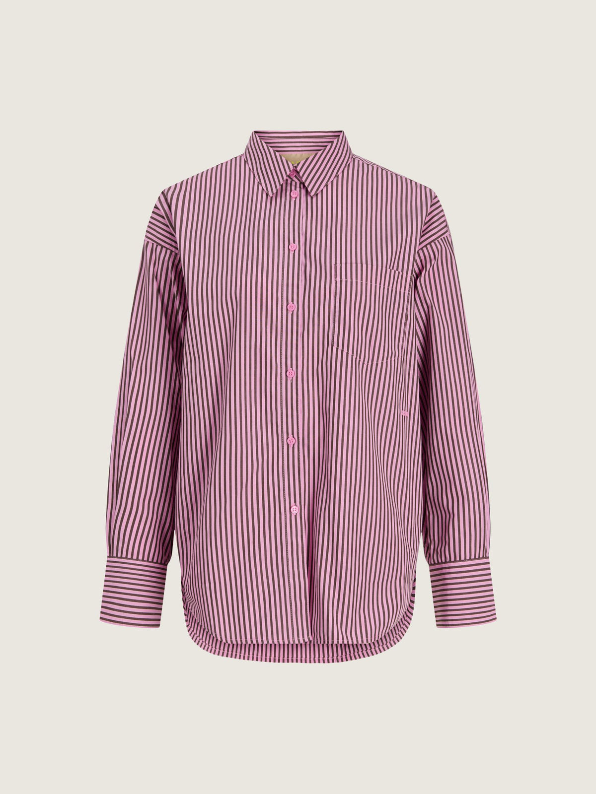 JJXX - Jamie Relaxed Poplin Shirt - Orchid Smoke / Demitasse