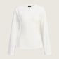 JJXX - Paloma Ruched Longsleeve Top - Cloud Dancer