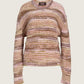 JJXX - Simone Space Dye Crewneck Sweater - Green Moss / Multi Space Dye