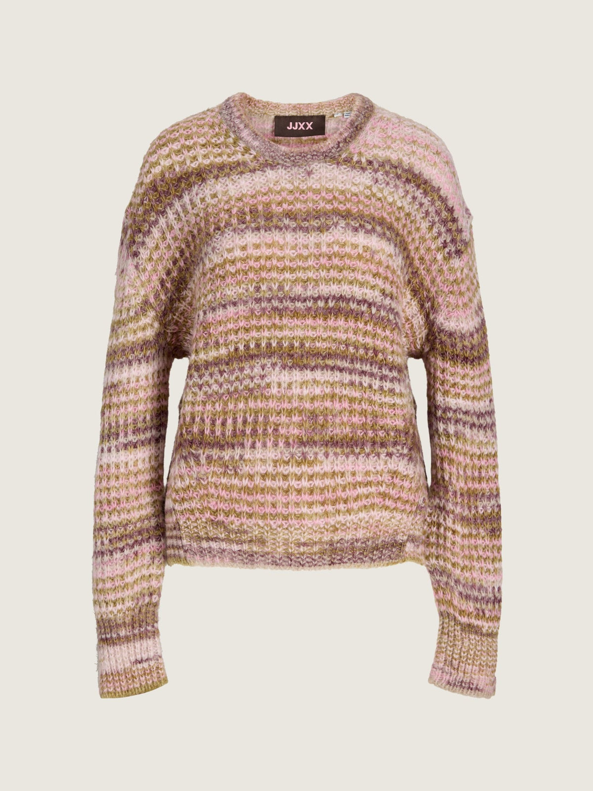 JJXX - Simone Space Dye Crewneck Sweater - Green Moss / Multi Space Dye