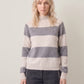 JOHN & JENN - Edison Stripe Mockneck Pullover Sweater - 