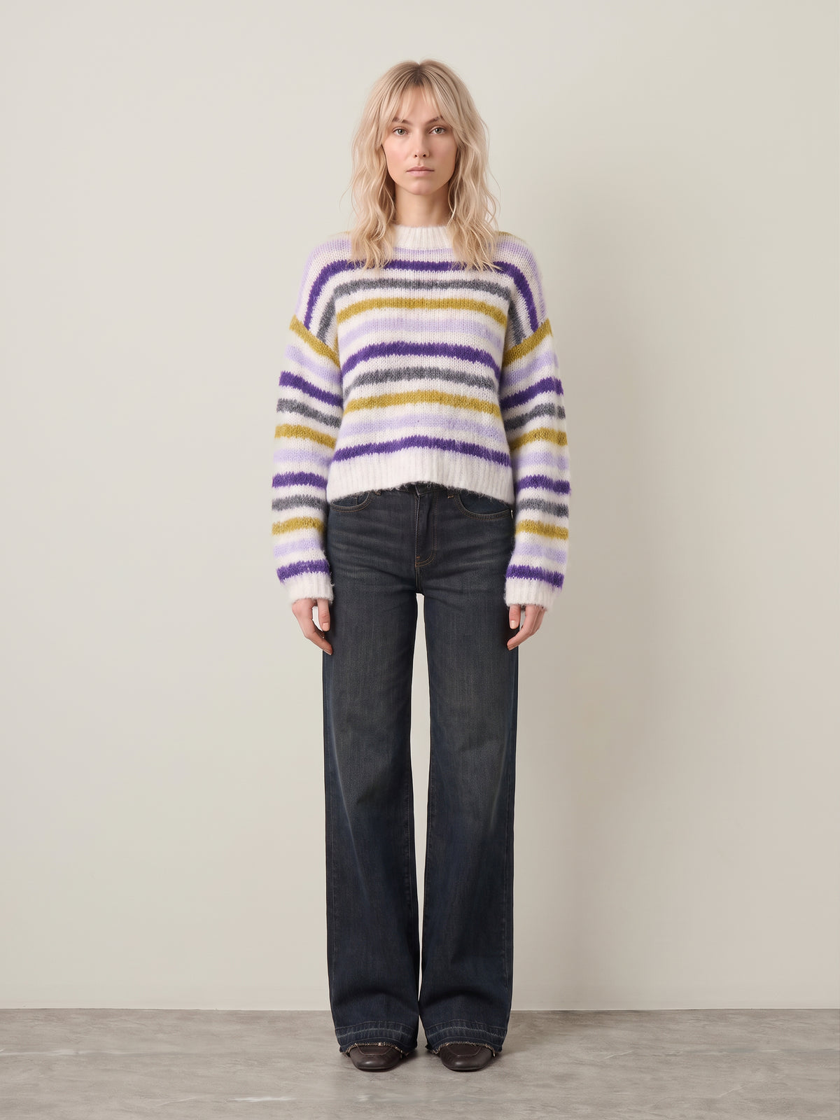 JOHN & JENN - Zoe Crewneck Pullover Sweater - 