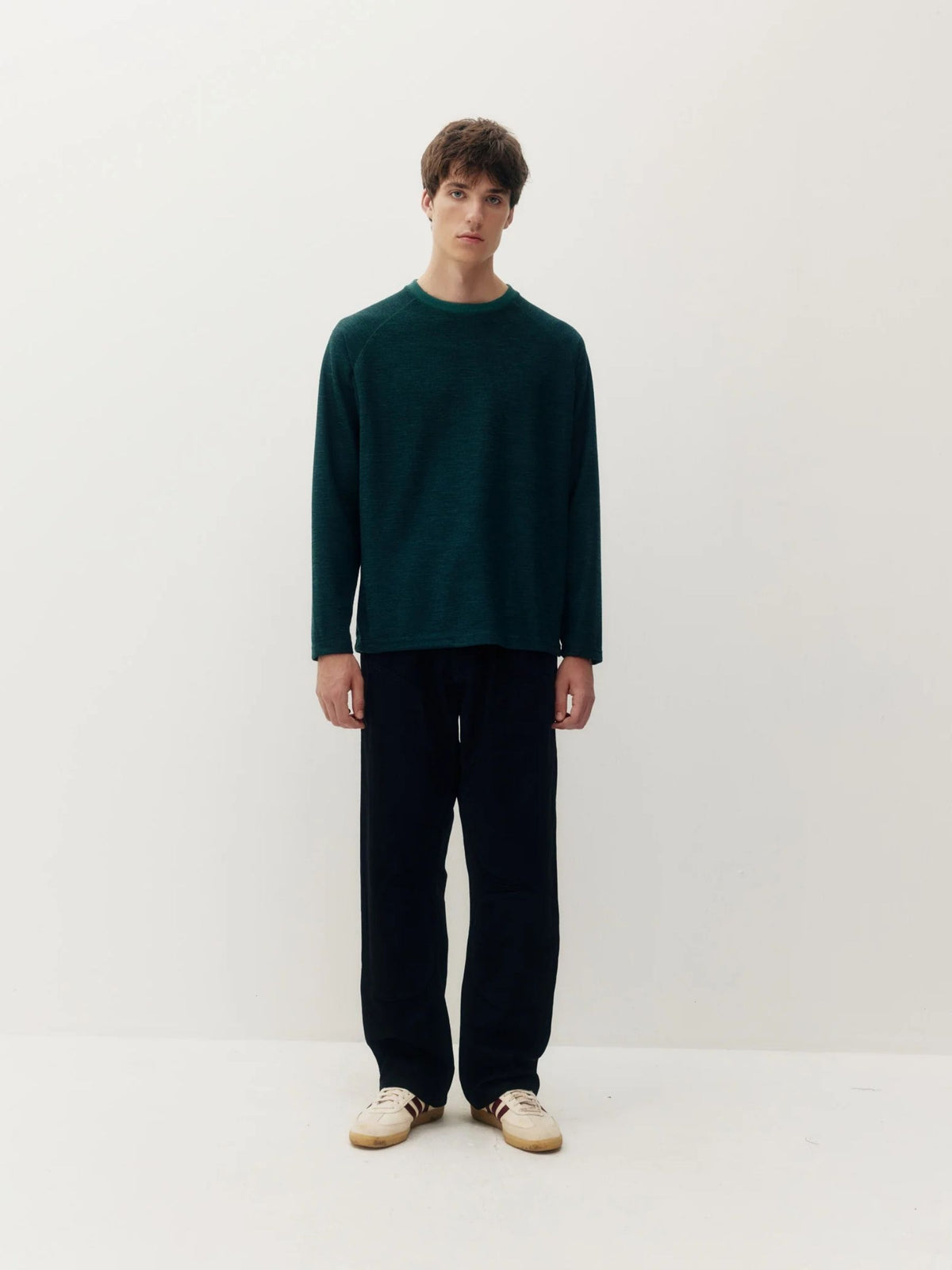 KUWALLA - Marled Thermal Longsleeve Top - 