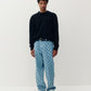 KUWALLA - Textured Knit Crewneck Pullover - 