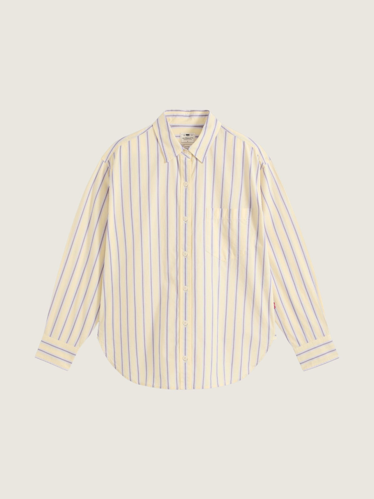 LEVI'S - Harlie Boyfriend Striped Shirt - Constanza Stripe French Vanilla