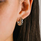 LOVER'S TEMPO - Croissant Puff Waterproof Hoop Earrings - 