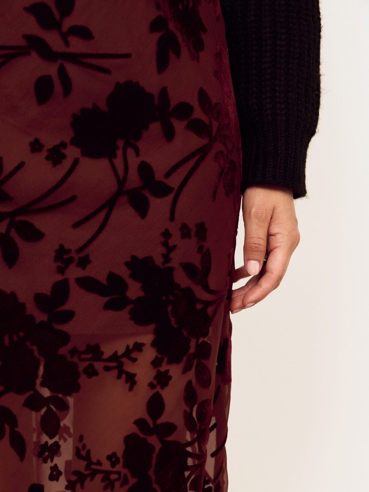 MINKPINK - Anouk Velvet Skirt - 