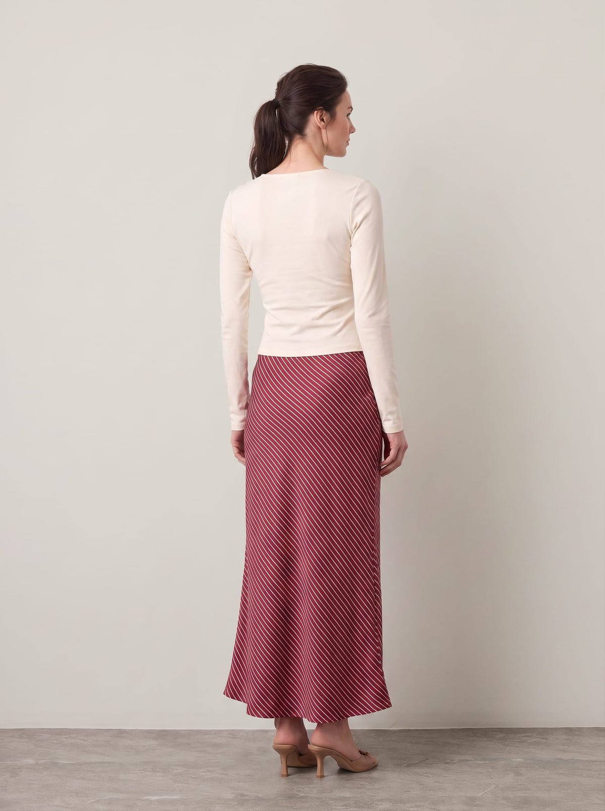 MINKPINK - Bleeker Bias Stripe Skirt - 
