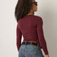 MONK & LOU - Nessa Boatneck Long Sleeve T-Shirt - 