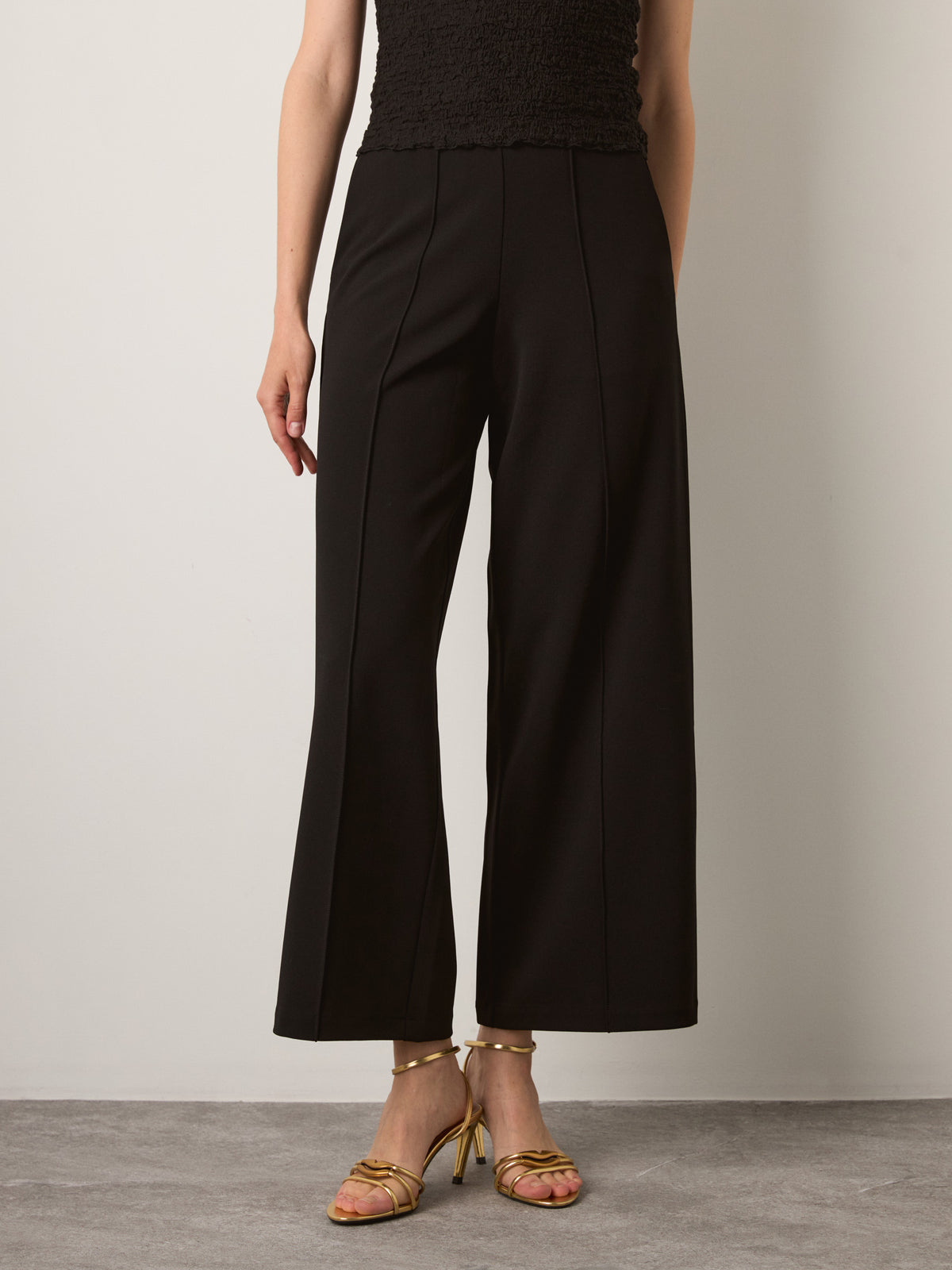 MONK & LOU - Amy Pintuck Straight Leg Pants - 