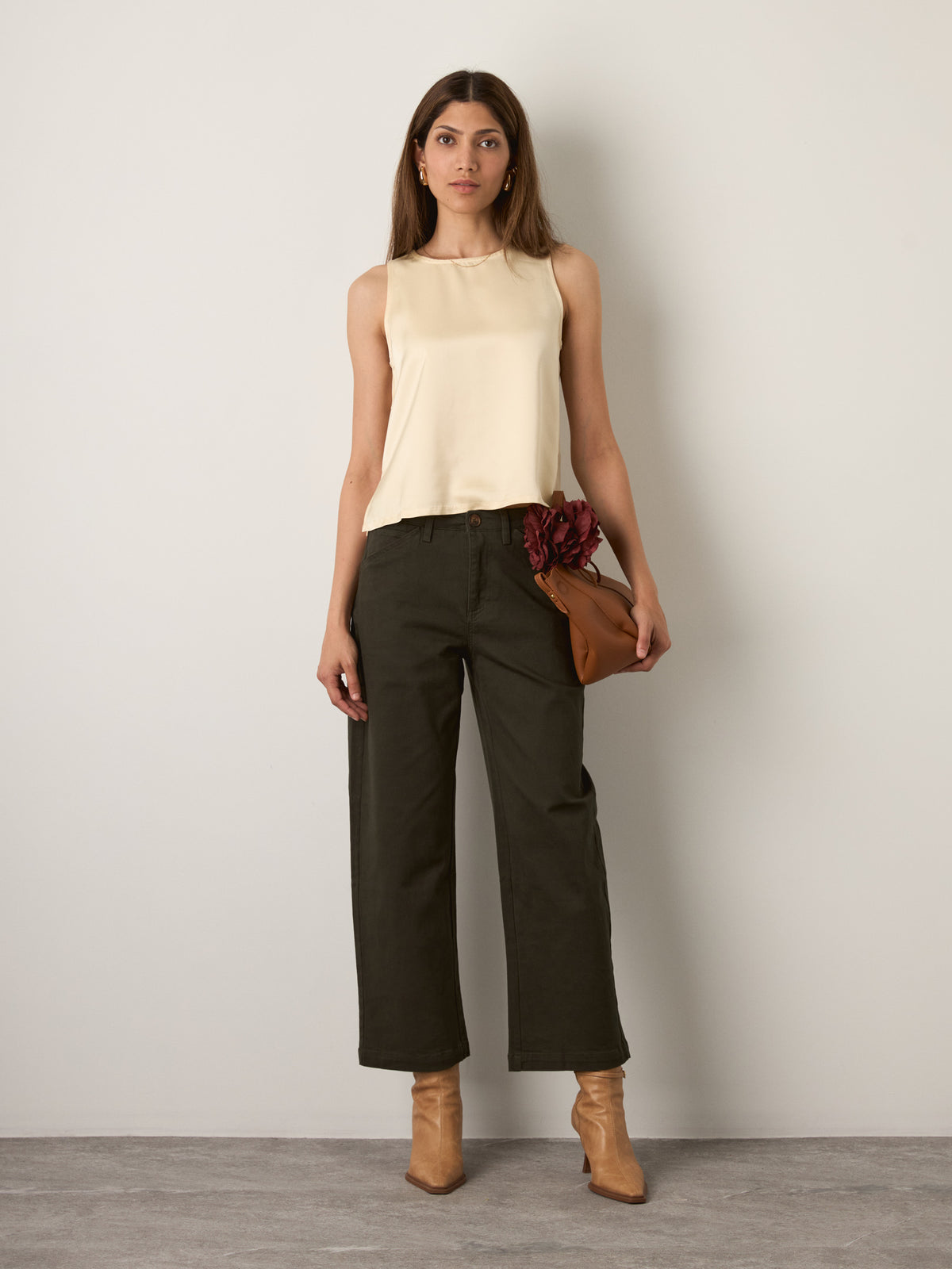 MONK & LOU - Alba Shell Top - Creampuff