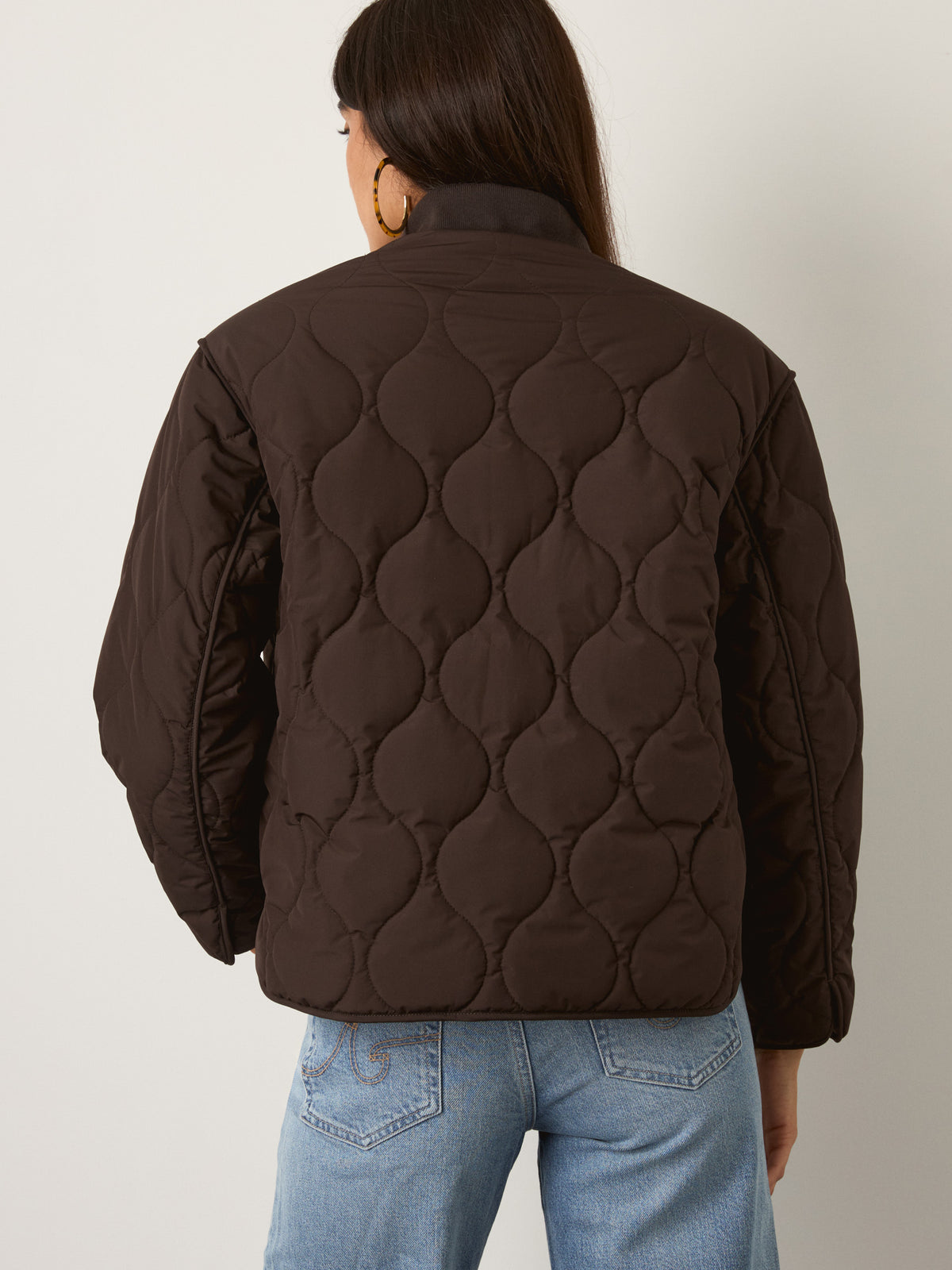 MONK & LOU - Bailey Quilted Relaxed Bomber - 