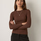 MONK & LOU - Beatrice Crewneck Longsleeve Top - 
