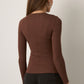 MONK & LOU - Beatrice Crewneck Longsleeve Top - 
