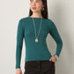 MONK & LOU - Beatrice Crewneck Longsleeve Top - 