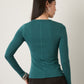 MONK & LOU - Beatrice Crewneck Longsleeve Top - 