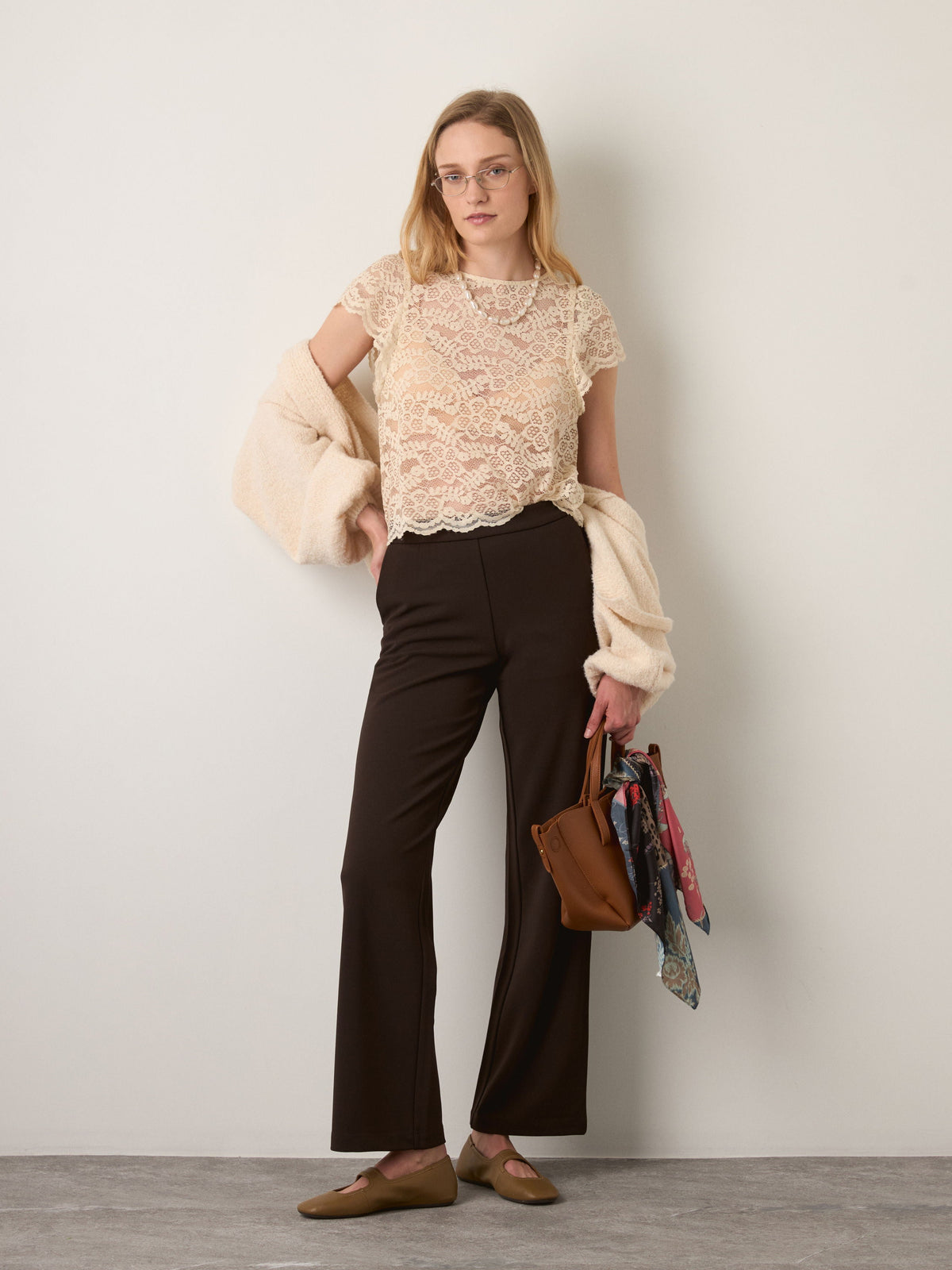 MONK & LOU - Erin Straight Leg Pants - Dark Chocolate