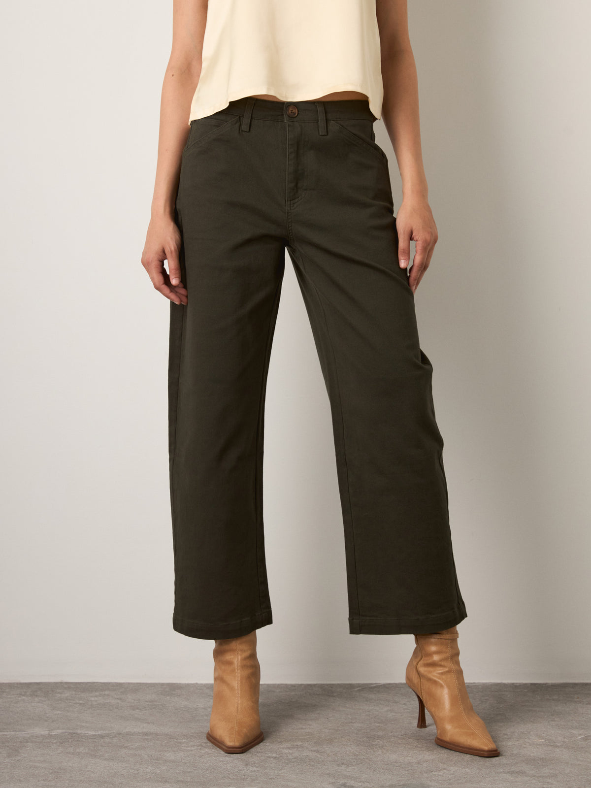 MONK & LOU - Fynn Relaxed Barrel Pants - 