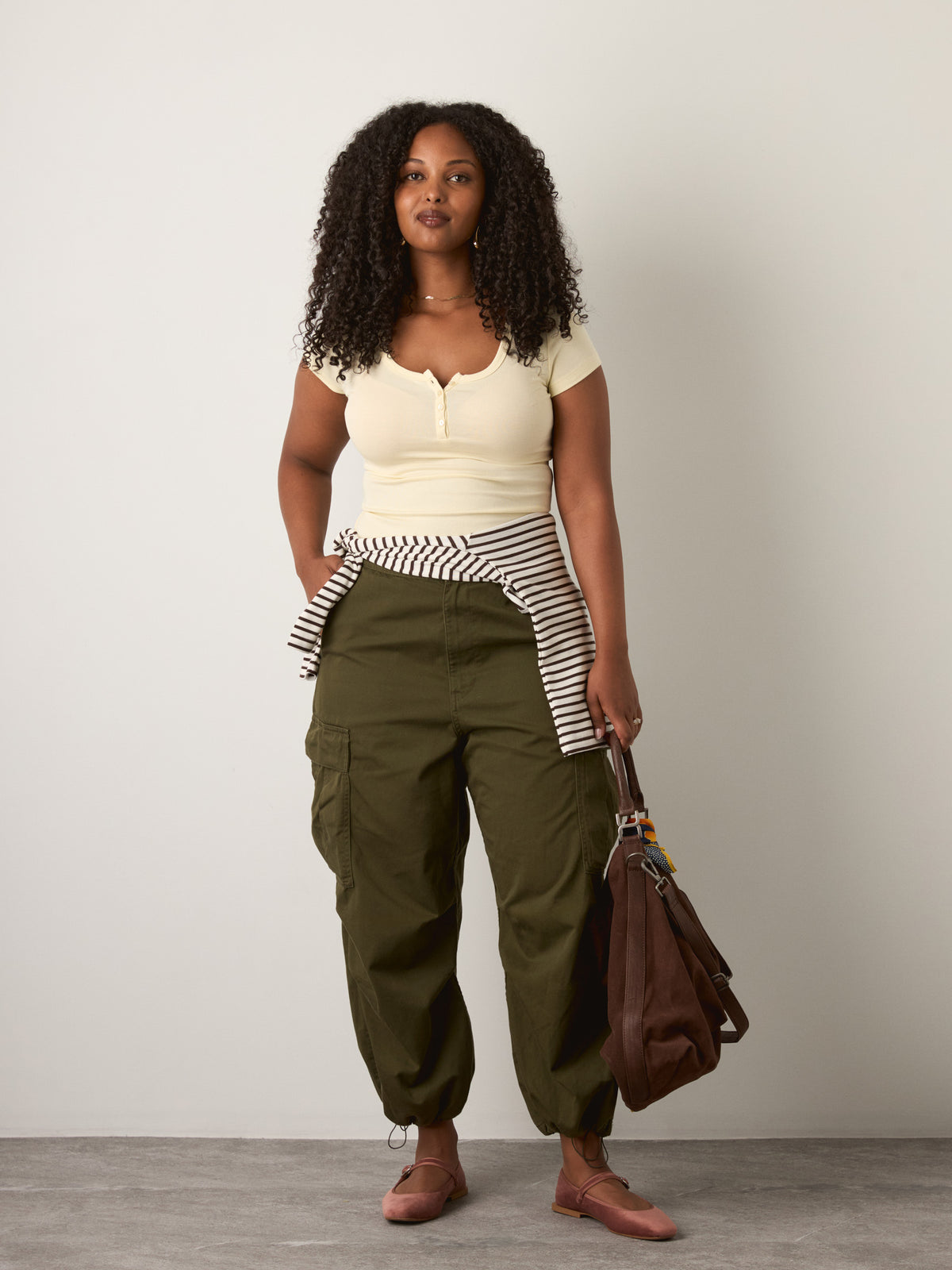 MONK & LOU - Gen Henley T-Shirt - Creampuff