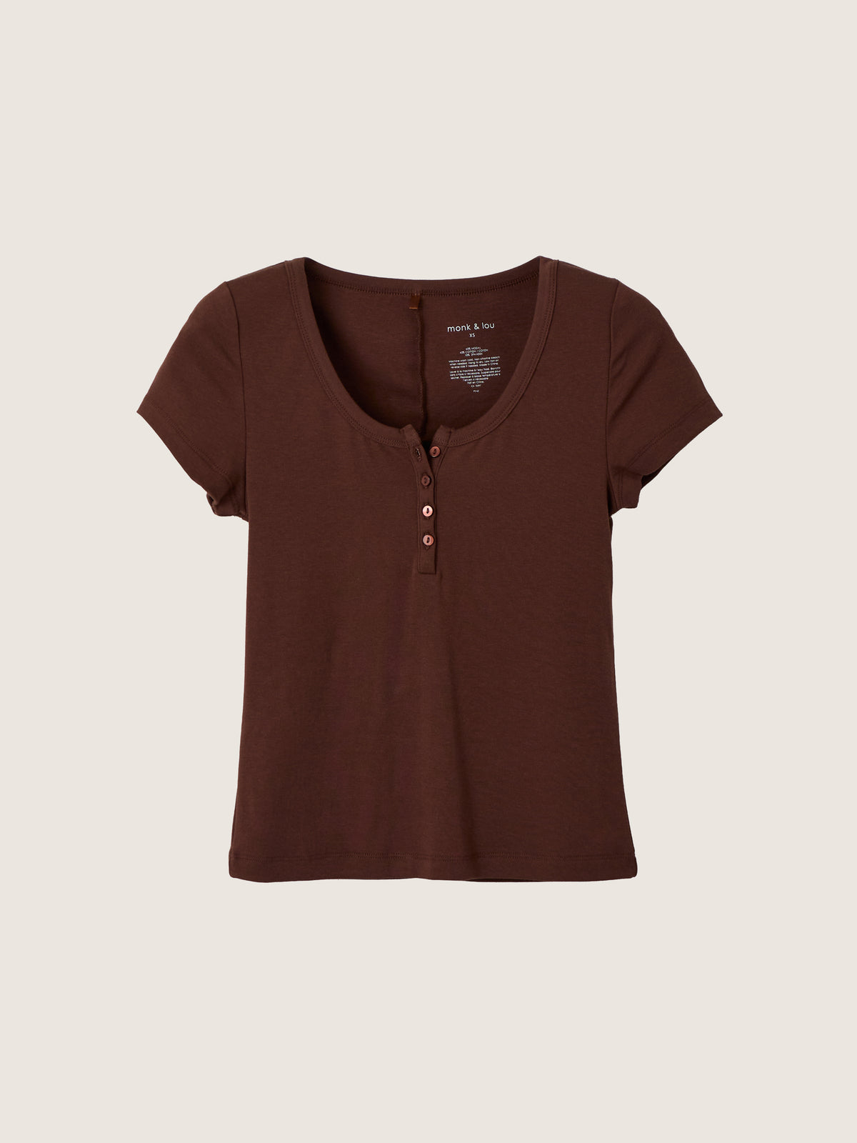 MONK & LOU - Gen Henley T-Shirt - 