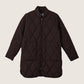 MONK & LOU - Jimmi Long Bomber Jacket - Dark Cocoa