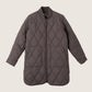 MONK & LOU - Jimmi Long Bomber Jacket - Warm Gray