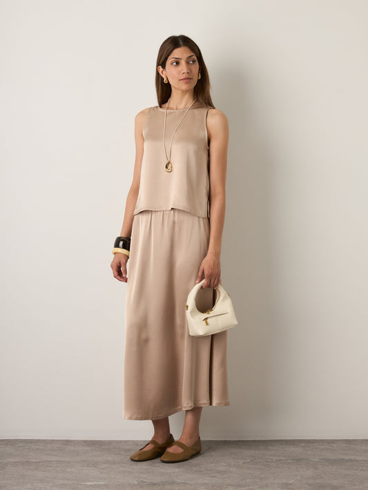 MONK & LOU - Kalina Skirt - Mink