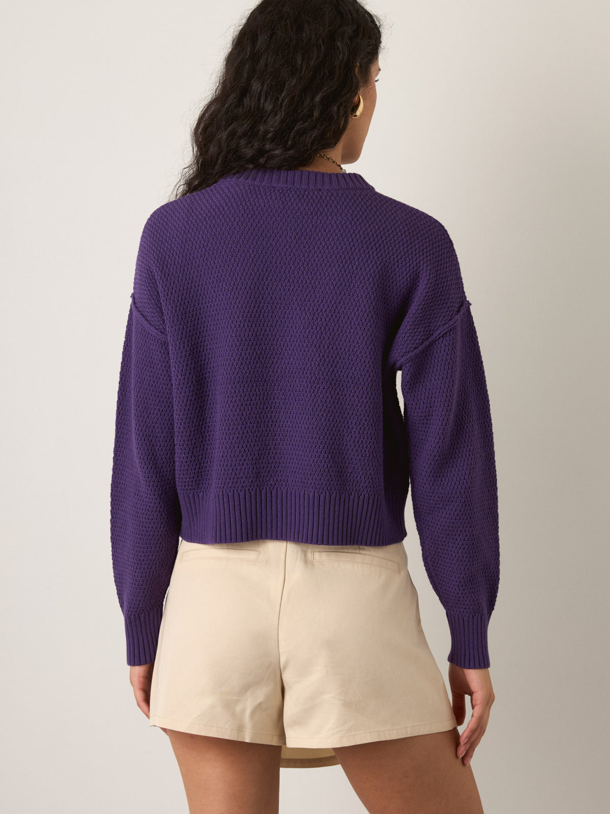 MONK & LOU - Kya Crewneck Pullover Sweater - 