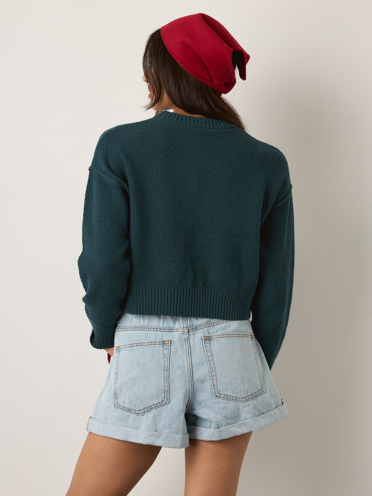 MONK & LOU - Kya Crewneck Pullover Sweater - 
