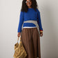 MONK & LOU - Lennox Relaxed Pullover Sweater - Cobalt Blue