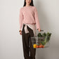 MONK & LOU - Lennox Relaxed Pullover Sweater - Pink Dust