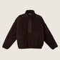 MONK & LOU - Lex High Pile Fleece Half-Zip Pullover Jacket - 