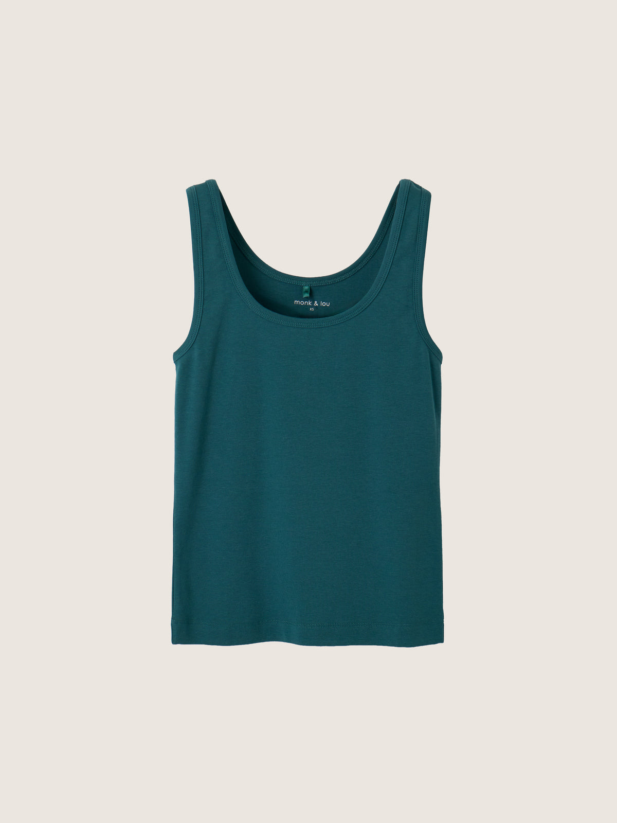 MONK & LOU - Lisbon Tank - Green Teal