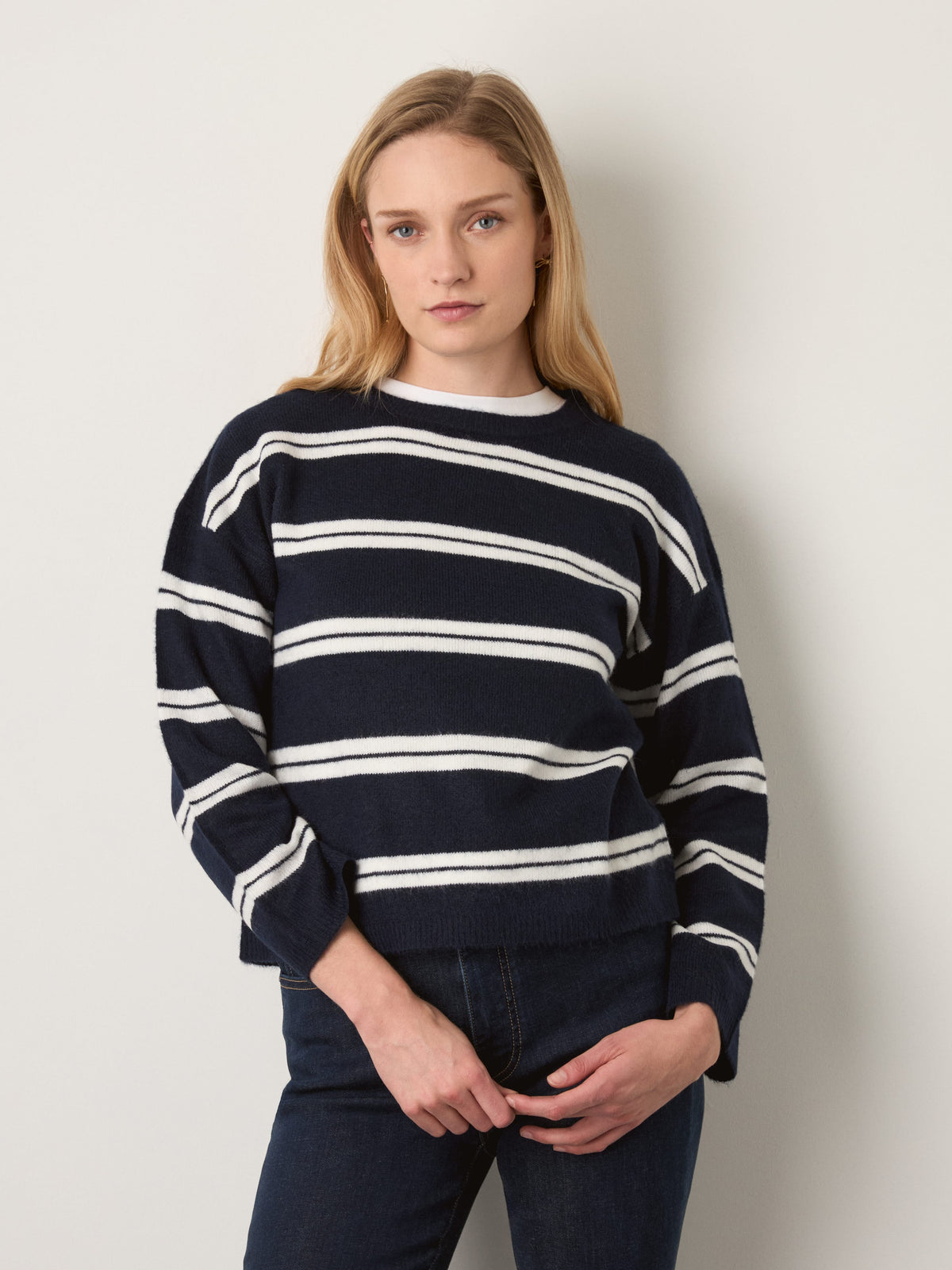 MONK & LOU - Liv Crewneck Pullover Sweater - 