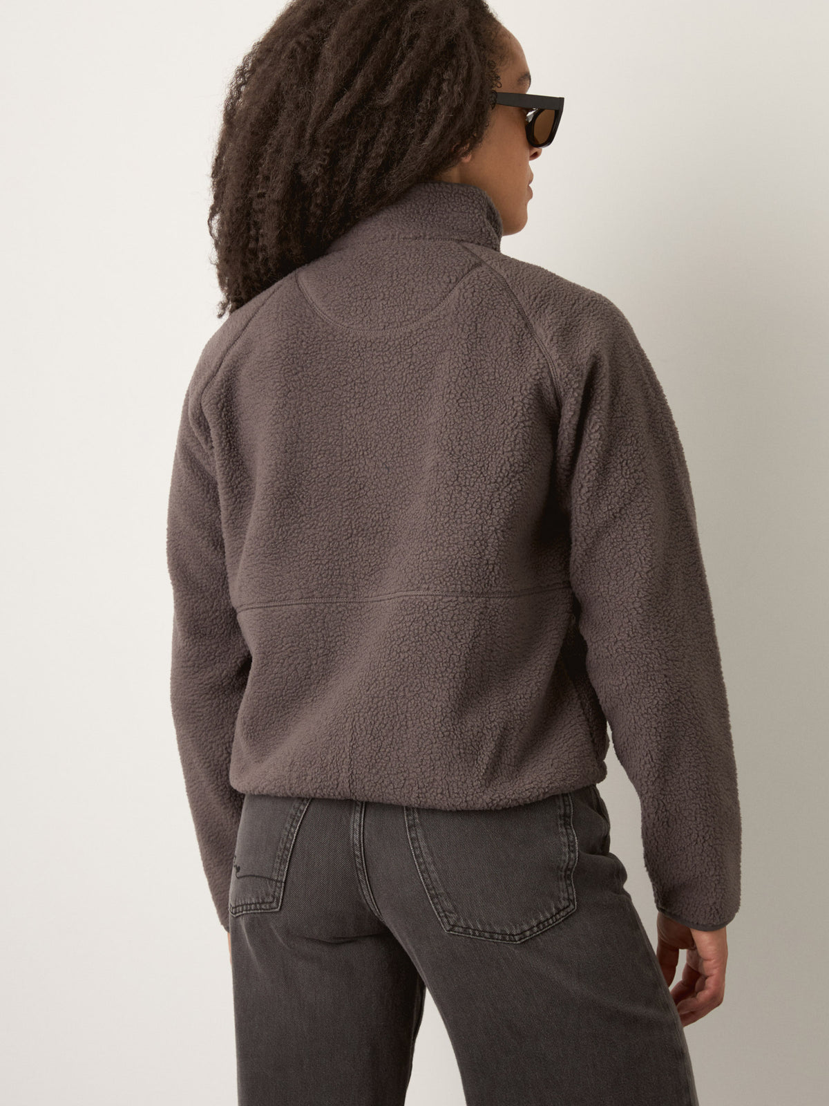 MONK & LOU - Noah High Pile Fleece Zip Jacket - 