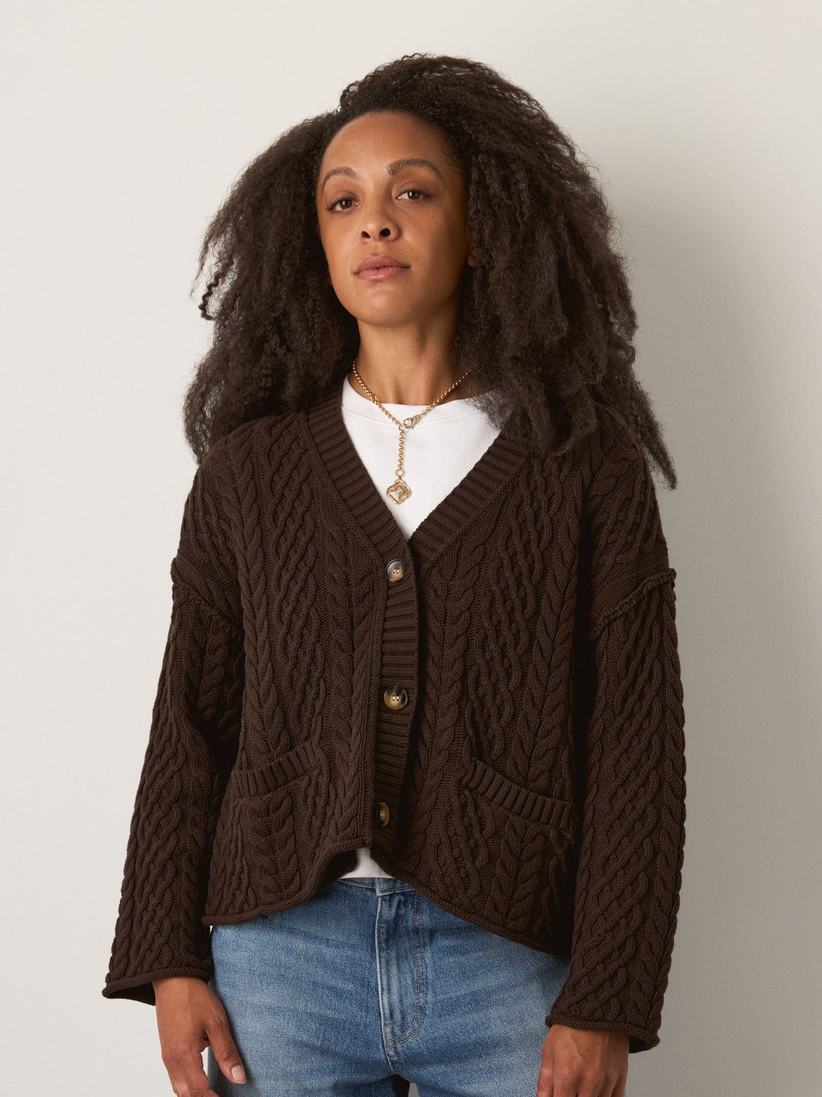 MONK & LOU - Sage Relaxed Cardigan - 