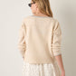 MONK & LOU - Shiloh Relaxed Pullover Sweater - 