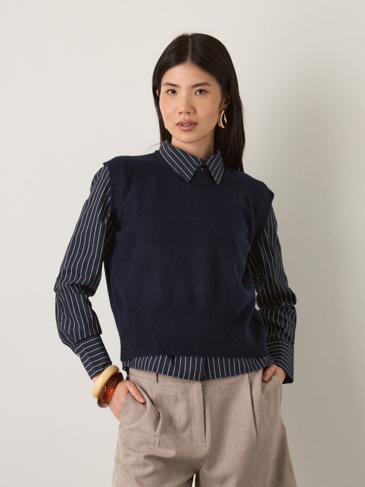 MONK & LOU - Yana Crew Vest - 