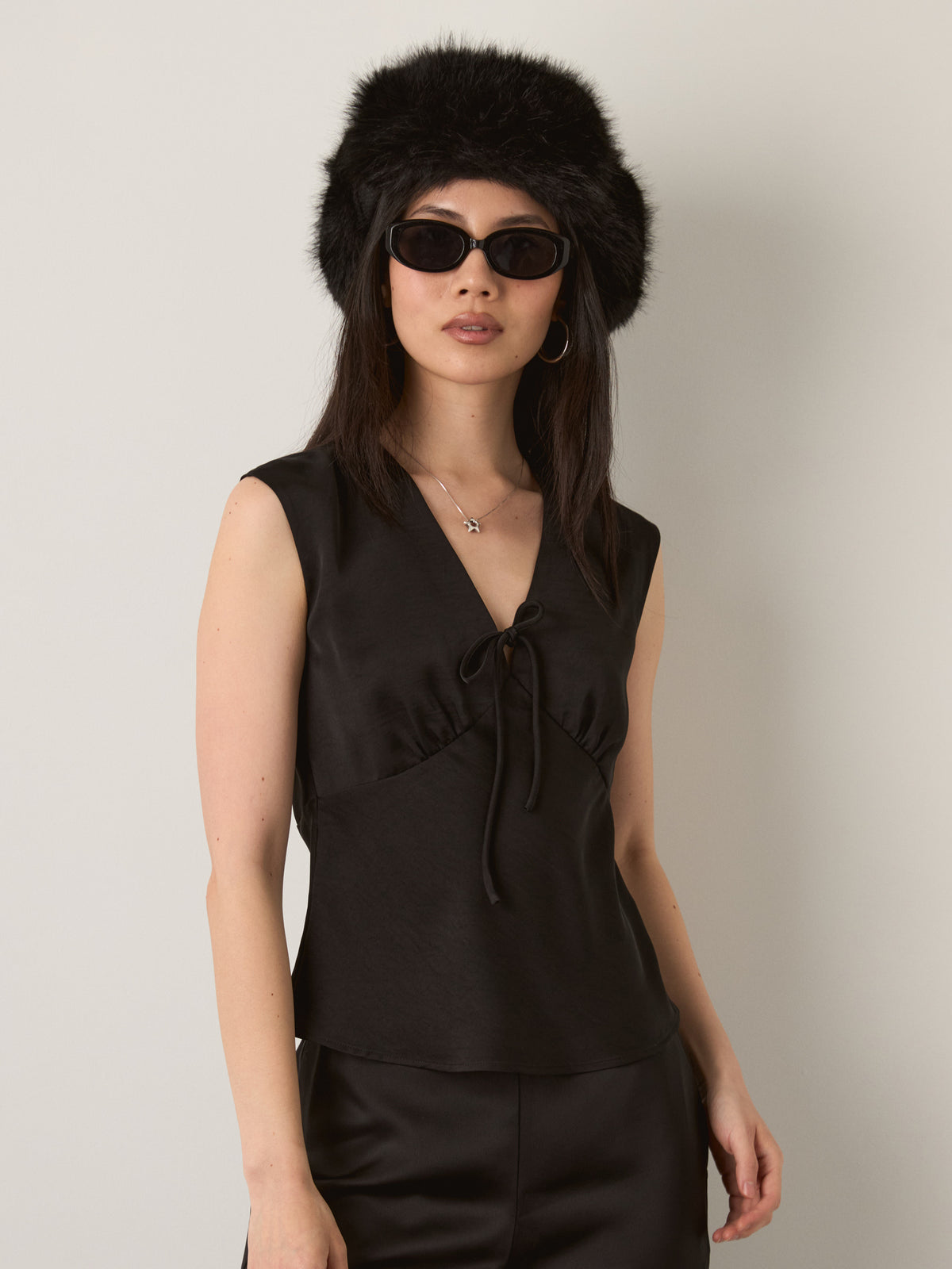 MONK & LOU - Zinnia Shell Tie Top - 