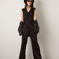 MONK & LOU - Zinnia Shell Tie Top - Black
