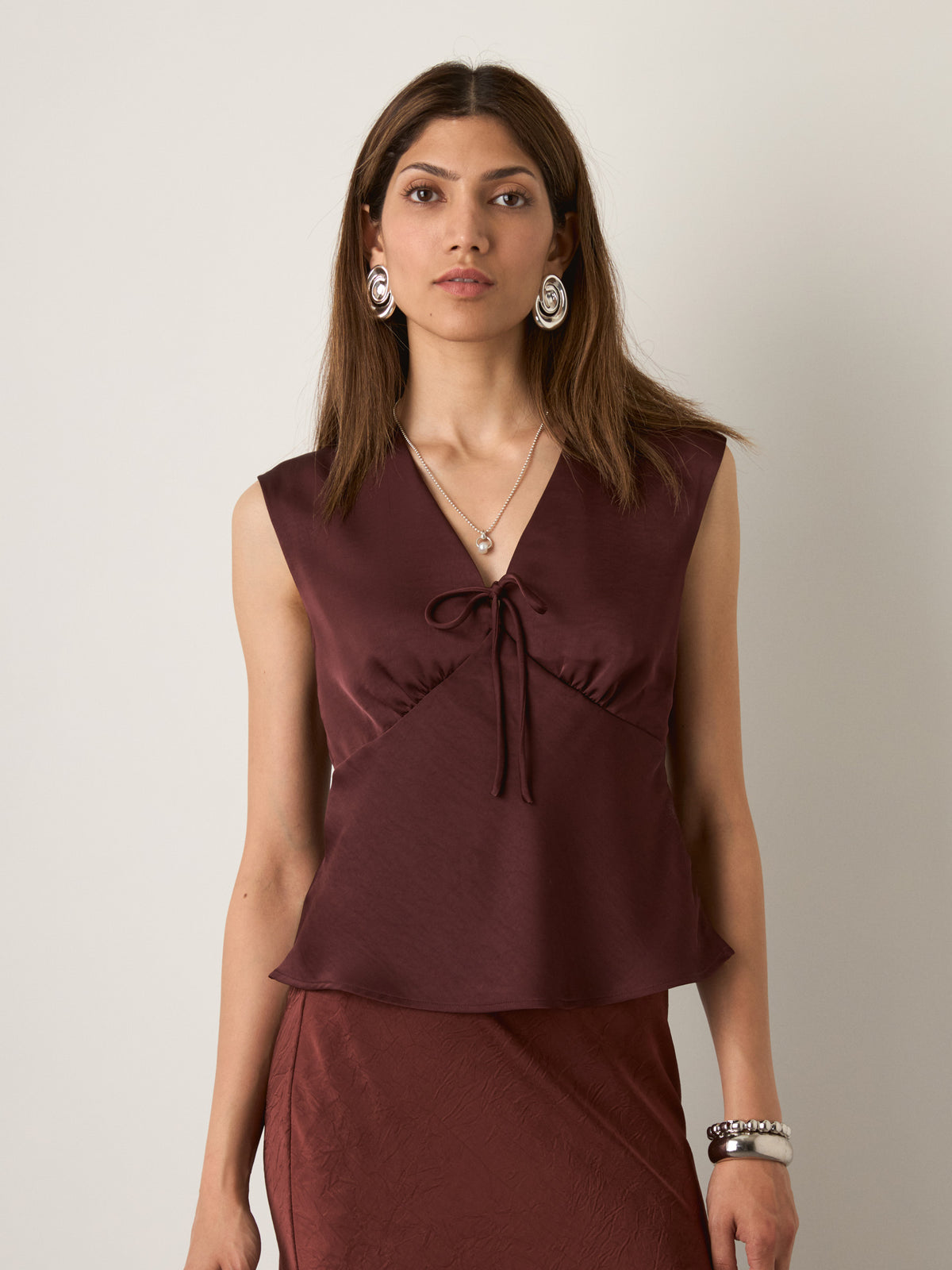 MONK & LOU - Zinnia Shell Tie Top - 