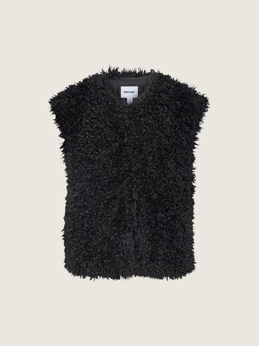 NOISY MAY - Isabelle Faux Fur Vest - 