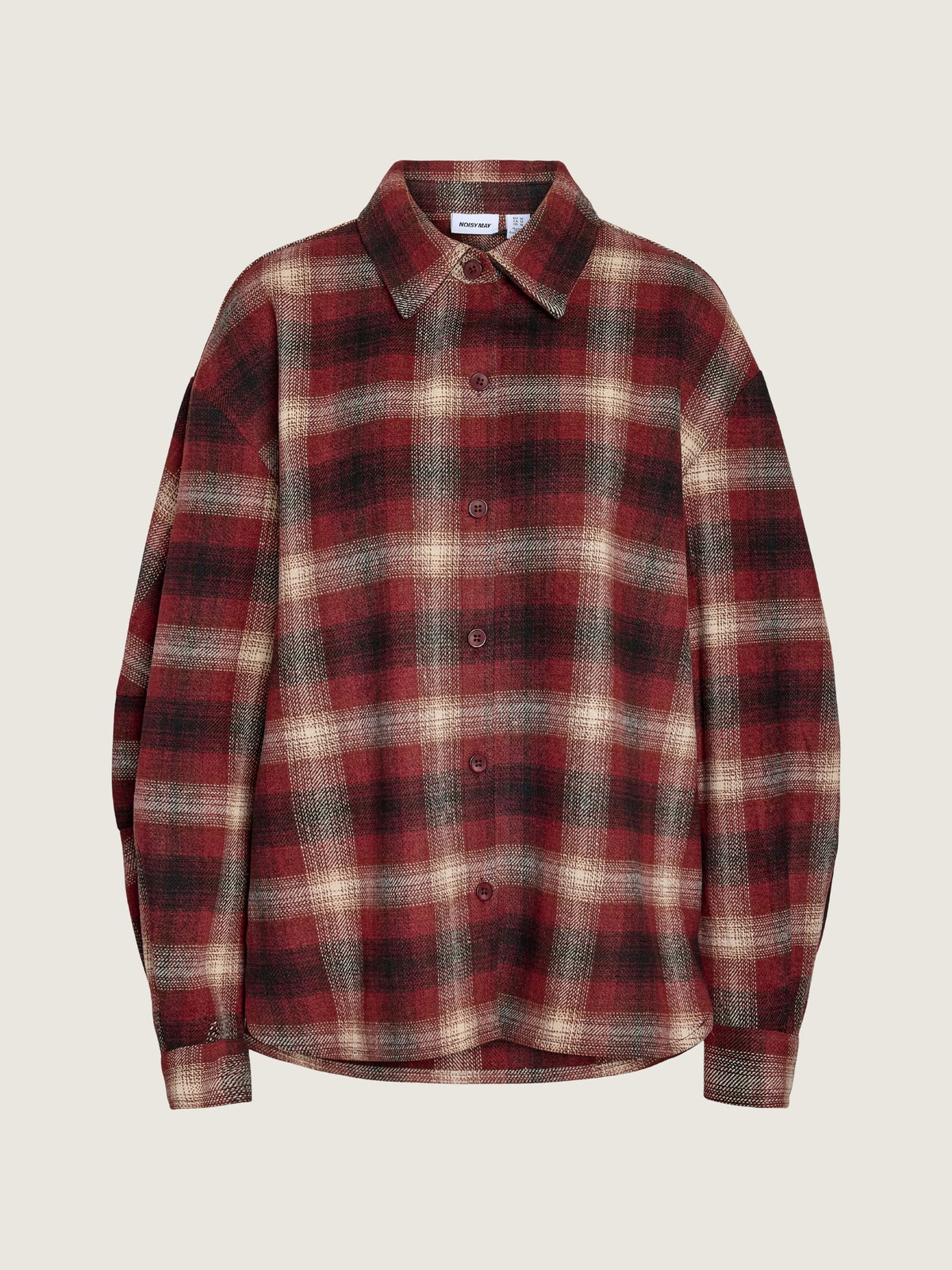 NOISY MAY - Mella Flanny Overshirt - Fig Check