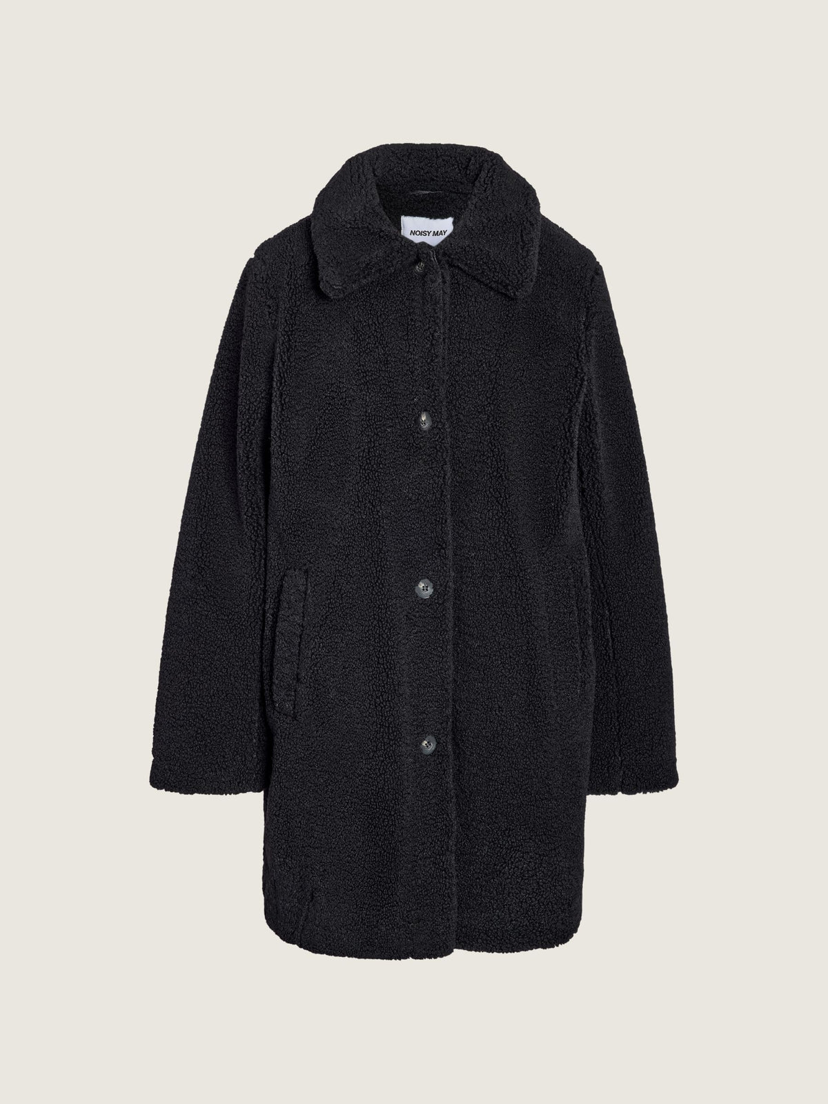 NOISY MAY - Nati Teddy Coat - Black