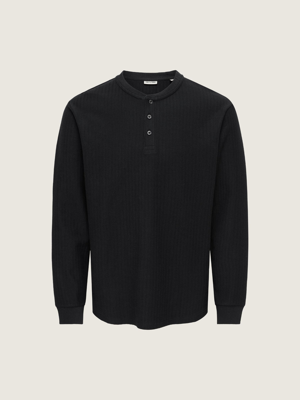 ONLY & SONS - Eddy Henley Top - Black