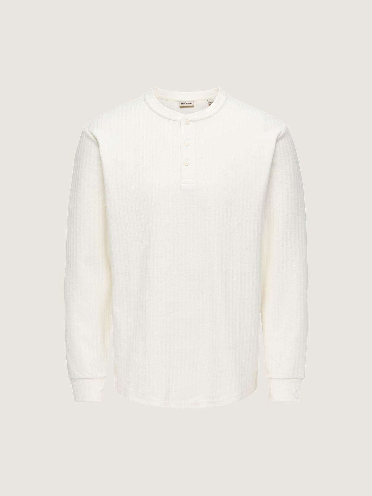 ONLY & SONS - Eddy Henley Top - Cloud Dancer