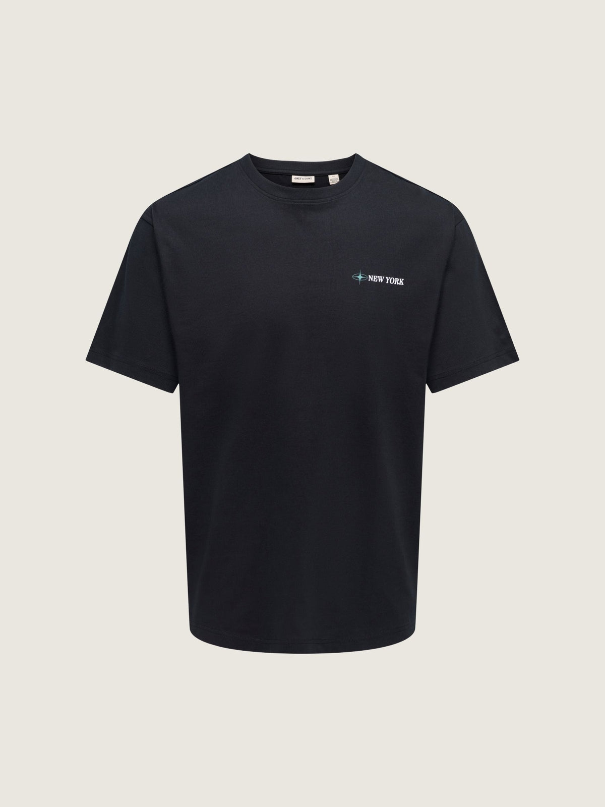 ONLY & SONS - Blueprint Graphic Shortsleeve T-Shirt - Black New York